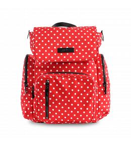 JuJuBe Black Ruby - Be Sporty Multi-Functional Lightweight Diaper Messenger Backpack